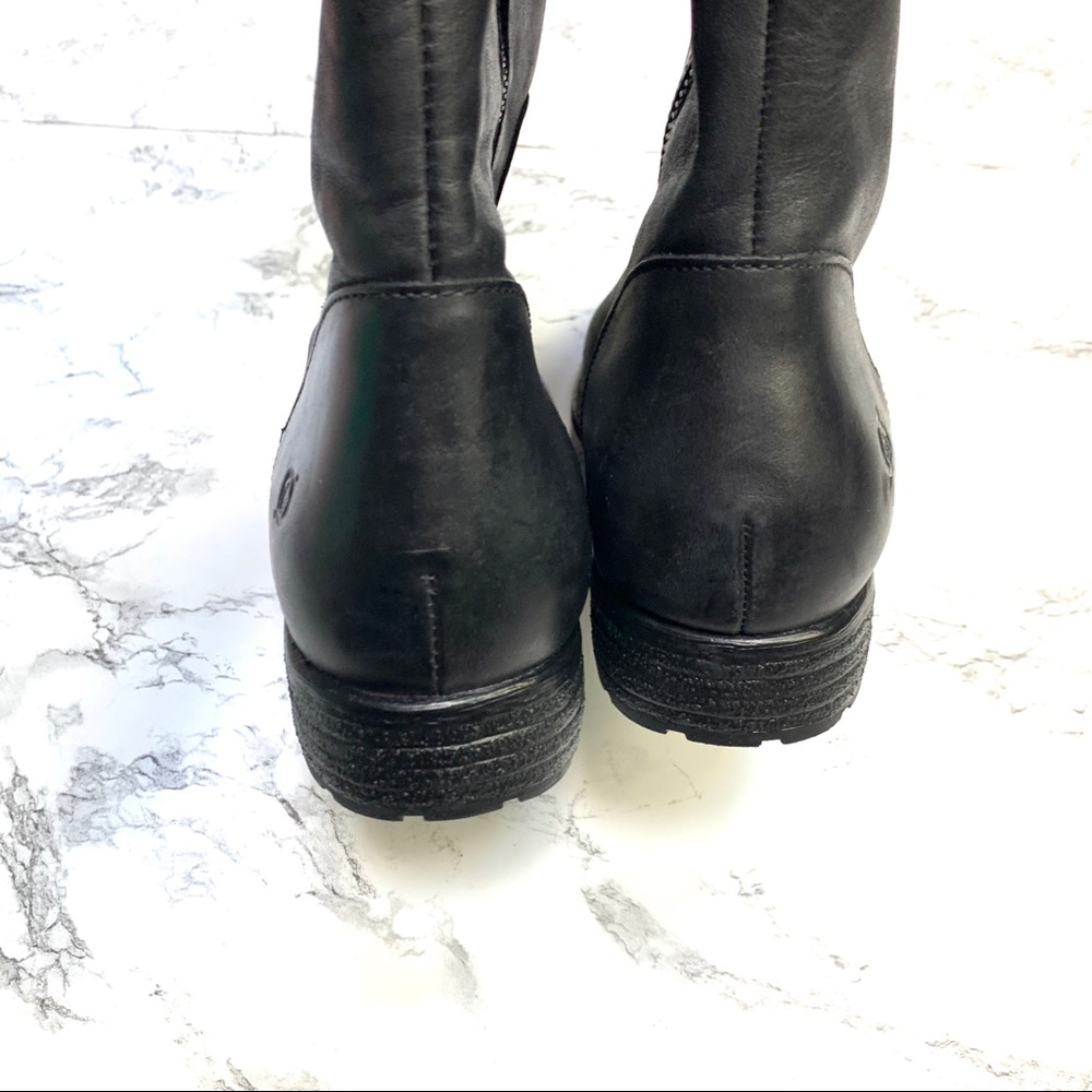 Born North Wide Calf Leather Riding Boot in Black - Picture 8 of 11